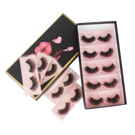 Vayator 10 Pairs False Eyelash 3D Mink Lash Soft Lashes Handmade Dramatic Reusable Natural Eyelashes Extension Wholesale Fake Lash Makeup J003 (J003)