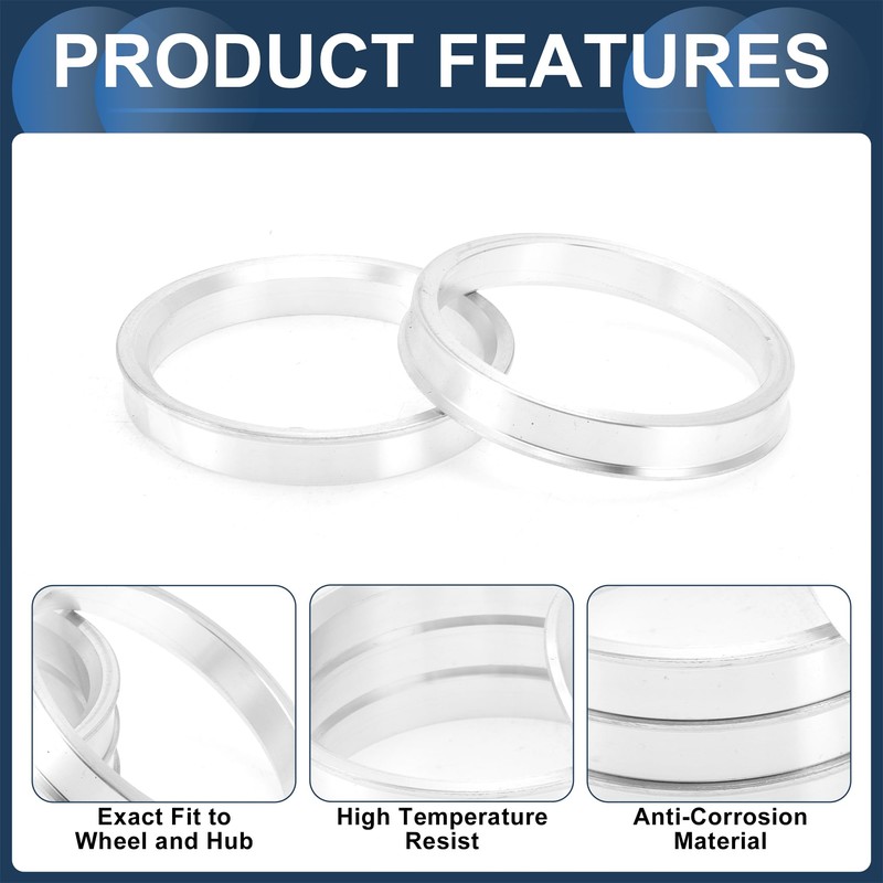 INFINAUTO Wheel Hub Centric Ring OD 67.1mm to ID 59.1mm