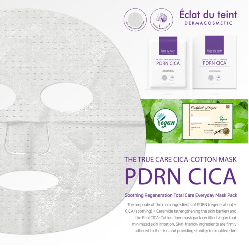 Eclat Dutin The True Care Cica Cotton Mask Pack 1