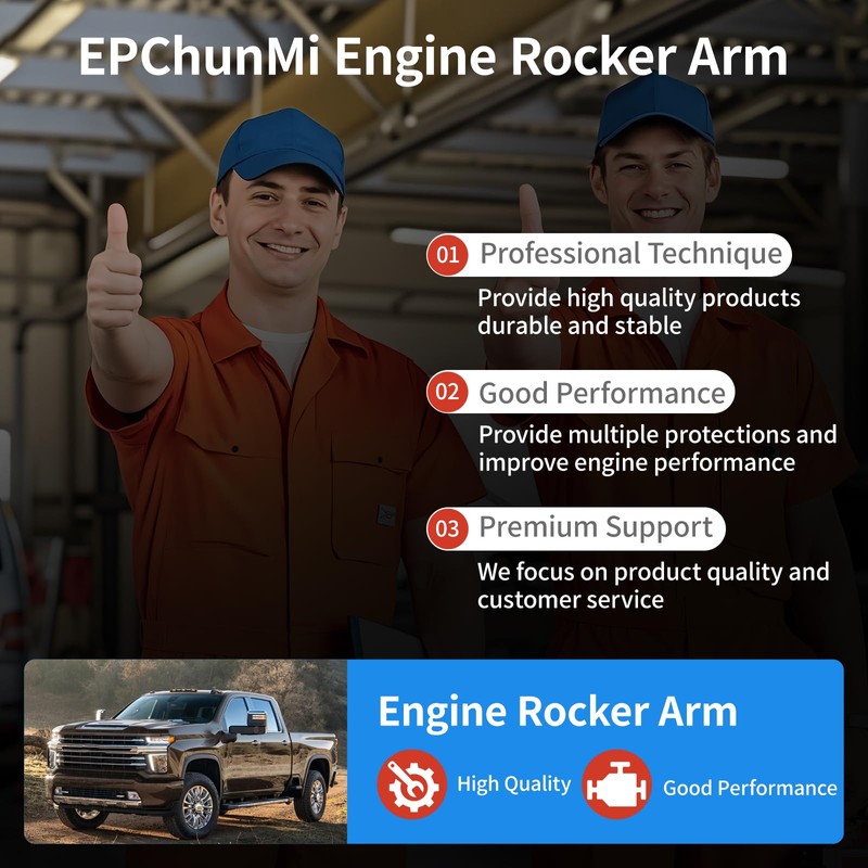 EPChunMi FC3Z 6A585-B LC3Z6A585F Left Rocker Arm For 2011-2020 6.7L