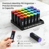 CAidRE Monthly Pill Organizer 2 Times a Day, 28 Day