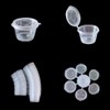 MIUPOO Plastic Souffle Cups,Disposable Clear Leak Proof Sauce Cup with