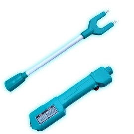 Cattle Prod Waterproof Cattle Prod Stick with LED Light, Rechargeable Electric Livestock Prod (26.3IN)