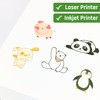 15 Sheets - Sticker Paper for Printer A4, Laser/Inkjet Printable,