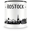 Samunshi® Rostock Skyline Coffee Cup / Tea Cup Height 95