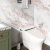 Wallercity White/Gold Marble Contact Paper for Counter Tops Vinyl Waterproof
