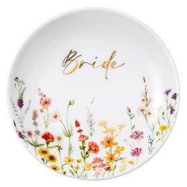 Crisky Bridal Shower Gifts for Bride, Cute Bride Gifts for Bride to Be Engagement Wedding Bachelorette Bridal Party, Trinket Jewelry Tray Ring Dish