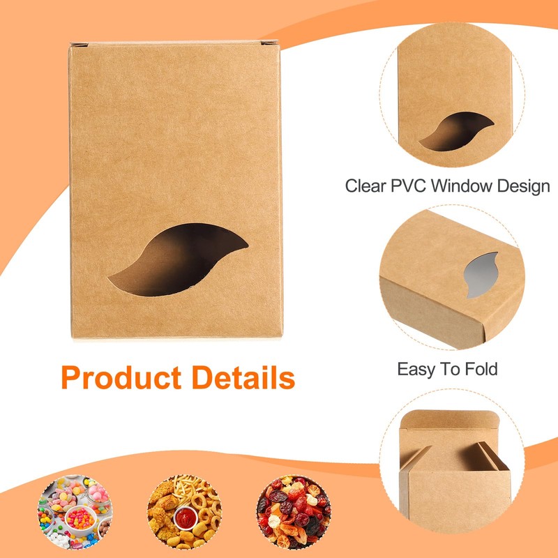 sourcing map 32Pcs Soap Packaging Boxes 2.8x3.8x1.2 Inch Kraft Soap