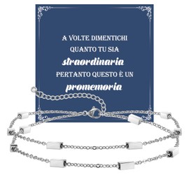 SUNSH Women's Anklet, Gold/Silver Layered Anklet Bracelet, Encouraging Gifts, Gifts for Girls/Women, Holiday, Birthday, Summer Beach, No gemstone