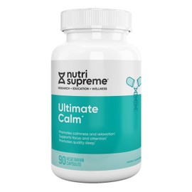 Nutri Supreme Ultimate Calm, Supports Calm and Relaxed Mood, Quality Sleep, All Natural 90 Capsules