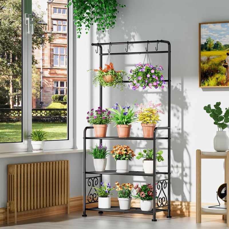 Plant Stand Indoor Outdoor Heavy Duty Metal - 56.4" Tall