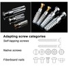 YZTONGPAO M6 Tree Shaped Steel Hollow Wall Anchor with Screws,Loose