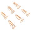 100Pcs Carrot Paper Clips Carrot Shape Strong Metal Anti Slip
