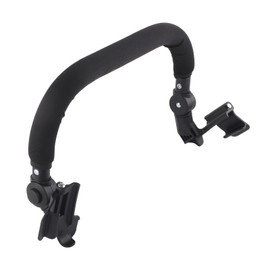 Baby Stroller Bumper Bar Universal Adjustable Angle Stroller Armrest Comfortable Silicone Stroller Handle