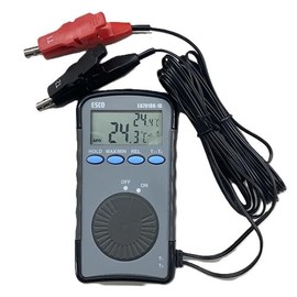 Esco EA701BB-1B 2-Point Measurement Digital Thermometer for Air Conditioning, Small and Lightweight, Air Conditioner Installation, Maintenance, Measuring Range: -50 to +100 °C (-50 to +100 °C)
