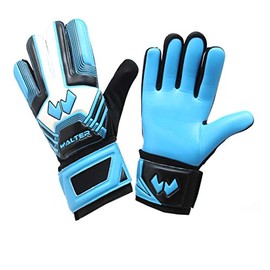 WALTER Professional Goalkeeper Gloves Model Middle (5, Light Blue)