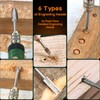 Wood Carving Drill Bits Set Compatible with Dremel Rotary Tool