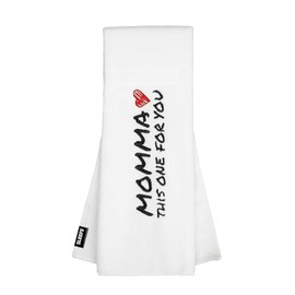 SLEEFS - Toalla de fútbol - Toalla deportiva de algodón 100% - Bi-Fold Hook & Loop Cierre - Hombres/Jóvenes/Niños/Adultos - Momma White