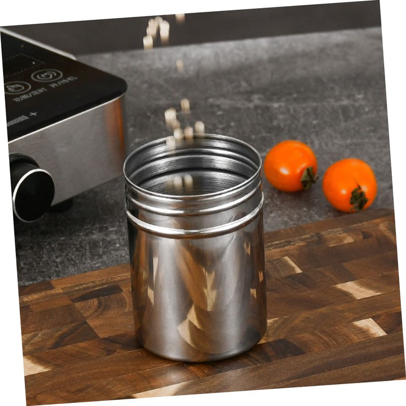 Gatuida Stainless Steel Seasoning Jar with Dial Condiment Container for