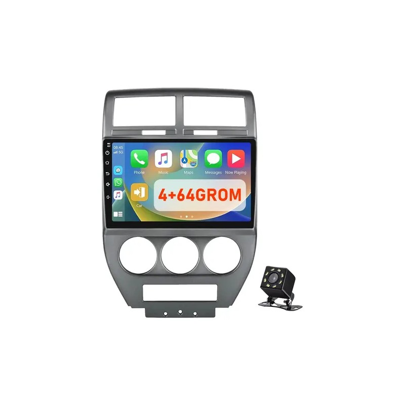 Auto Estéreo Jeep Compass Patriot 2007 2008 Carplay 64gb