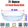 RONDURE Deep Pie Dish for Baking 10-inch Glass Pie Plate