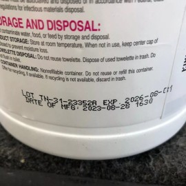 (2-Pack) Metrex CaviWipes Disinfecting 160 Towelettes 6" x 6.75" Wipes