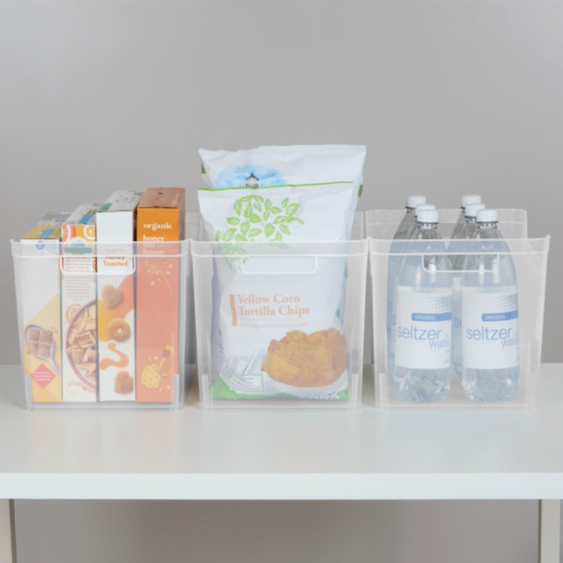 Sterilite Wide Shelf Bin Organizing Plastic Container, Home Kitchen or