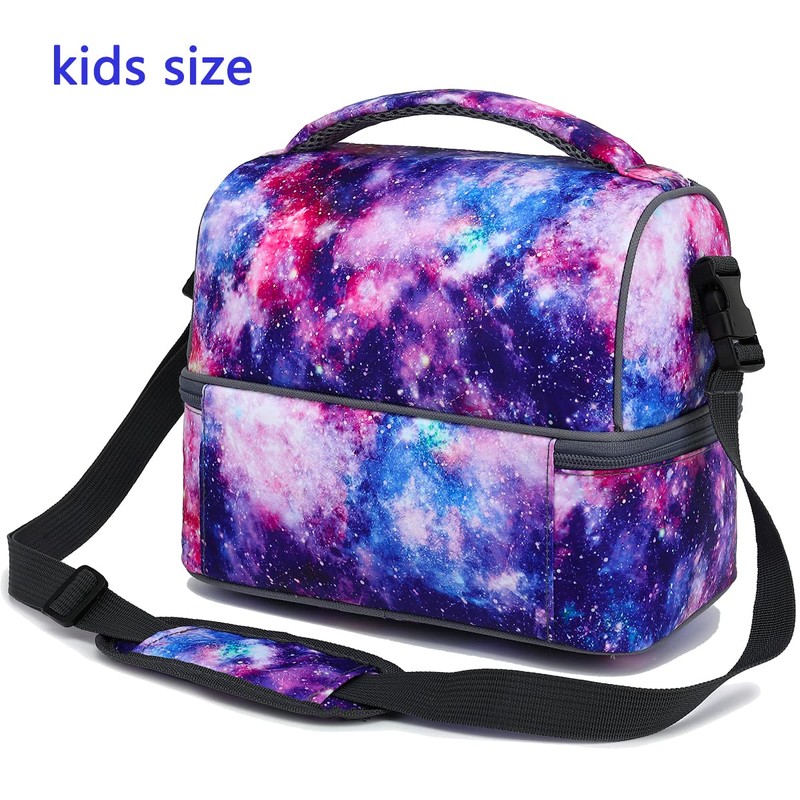 FlowFly Double Decker Cooler Insulated Lunch Bag Large Tote for