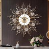 Large Wall Clocks, Silent Sunflower Shape Chic Decorative Wall Clock,