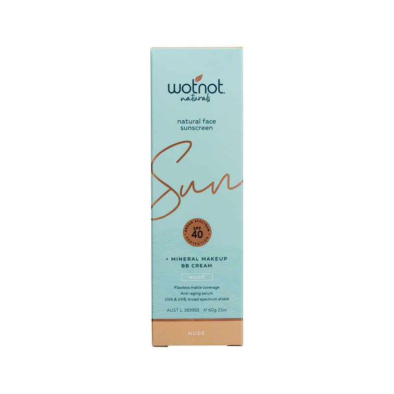 Wotnot Naturals Natural Face Sunscreen SPF 40 + Mineral MakeUp