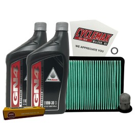 Cyclemax Standard 10W-30 Tune Up Kit compatible with 2003-2025 Honda Ruckus with Spark Plug