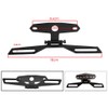 Karun Universal Motorcycle Tail Lamp Brake Light Folding License Plate