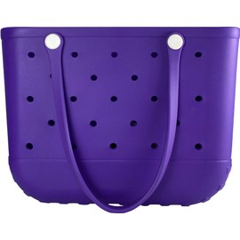 TDIITD Rubber Beach Bag Waterproof Washable Tip-Proof Durable Tote Bag for Beach Pool Sports Modern Versatile Rubber Tote L06-ZiSe