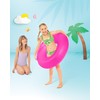 INTEX Inflatable Neon Frost Tube: 36" Diameter - 132lb Weight