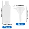 Pack of 11 Travel Bottles for Filling, 100 ml Plastic