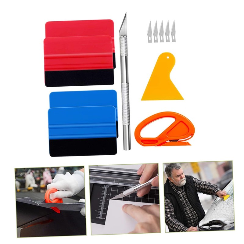 Ciieeo 1Set Car Vinyl Wrap Tool Kit Window Tint Installation