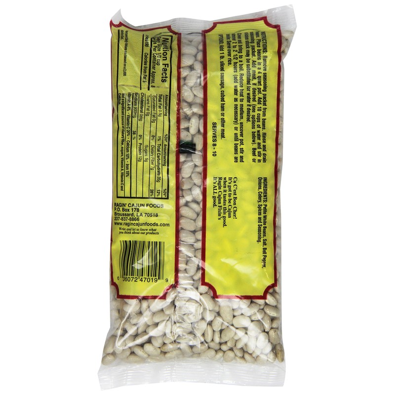 Seasoned White Beans 16 oz Ragin Cajun (Pack of 6)