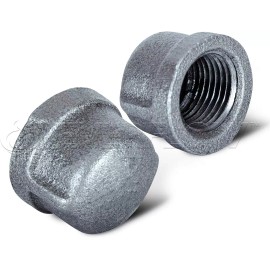 Highcraft 1-1/2" FIP Galvanized Malleable Iron Pipe Cap for 150 lb Applications