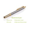 Painless Lancing Device Blood Lancet Pen Sterile Gold Plated of