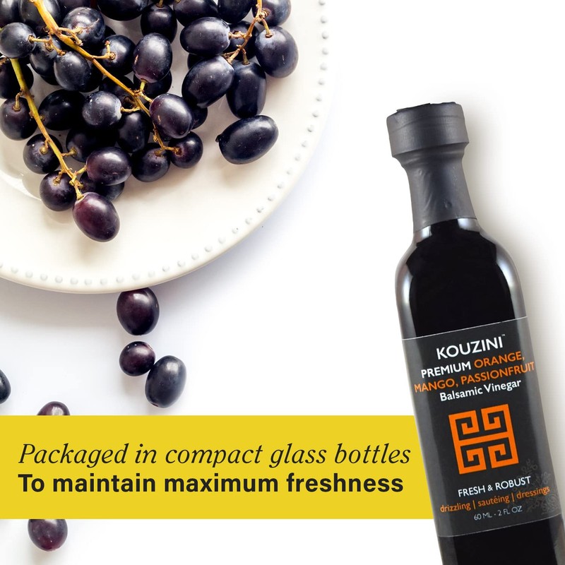 Kouzini Ultra Premium Balsamic Vinegar, 60ml 6 pack Aged Balsamic