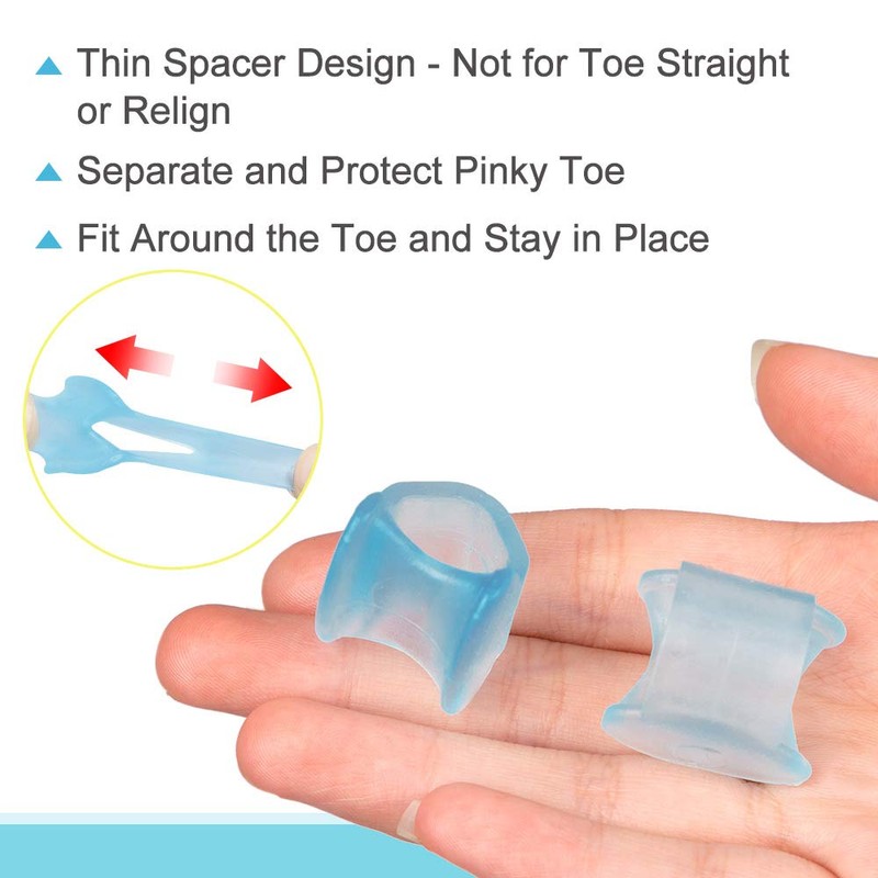 Povihome Gel Toe Separator, Pinky Toe Spacers, Little Toe Spacers
