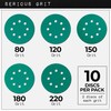 Serious Grit - 5-Inch 8-Hole Sanding Discs Sample Pack -