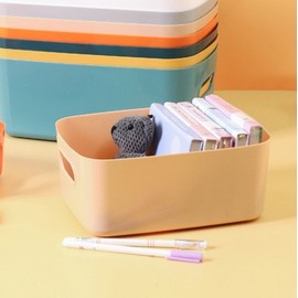 Square handle storage basket 2 piece set (14x20.5cm) (pitch) 3ea