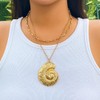 TOVINANNA Charm Necklace Shell Pendant Jewelry for Women Unique Necklace