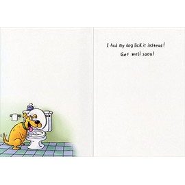 Body Suit At Mailbox - Oatmeal Studios Funny Get Well Card