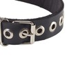 T-PTURET Headbands for Women,PU Headband Gothic Metal Buckle Headband Punk