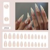 French Tip Press on Nails Long Stiletto Fake Nails with