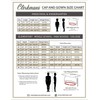 CLERKMANS White Cap & Gown & Tassel Package - High