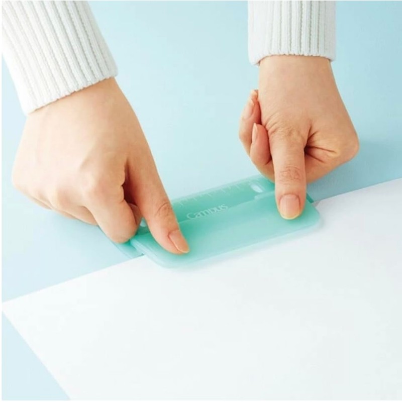 Kokuyo Campus 2-Hole Binder Portable Punch, Green + 20 Bonus