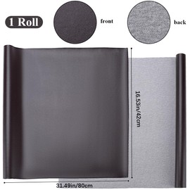 CRASPIRE PU Leather Book Cloth for Books Binding Brown 31.5 x 16.5” A3-A8 Smooth Faux Leather Surface Coated Non-Woven Base Covering Protector Bookcover Album Scrapbooking DIY Bookcloth